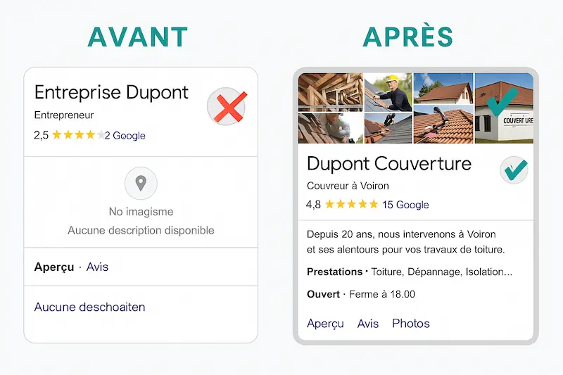 Amélioration fiche Google